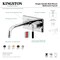 Kingston Brass KS8118DKL Kaiser Single-Handle Wall Mount Bathroom Faucet, Brushed Nkl KS8118DKL - alternate 5